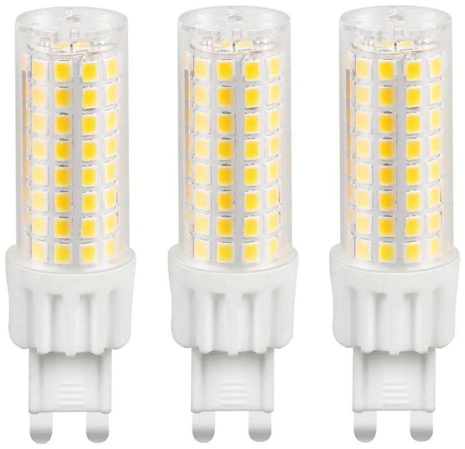 SET 3x Lampadina LED ECOLINE G9/7W/230V 3000K - Brilagi