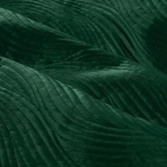 Copriletto trapuntato di qualità in verde scuro Larghezza: 170 cm | Lunghezza: 210 cm