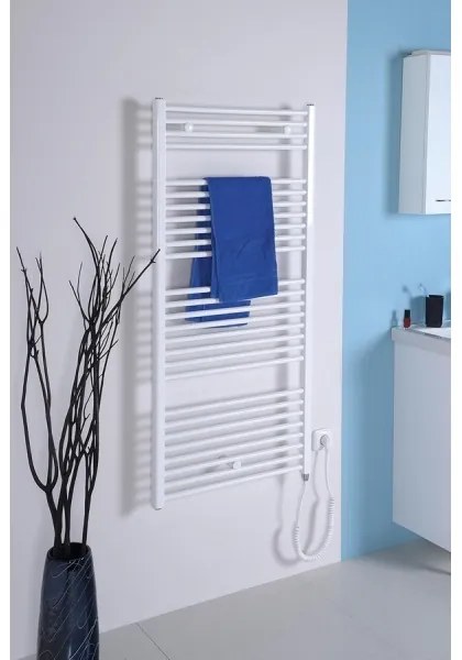 Aqualine - Radiatore elettrico da bagno DIRECT-E 600W/230V 132 cm bianco