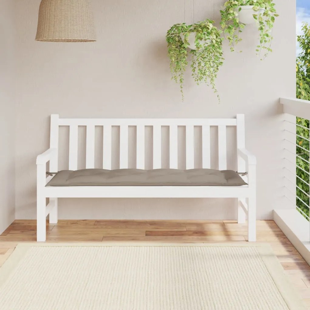 Cuscino Per Panca Tortora 150x50x3 Cm İn Tessuto Oxford /