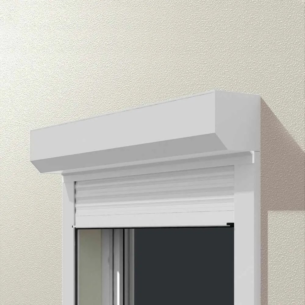 Tapparelle grigia, grigio chiaro simile a RAL 7035, tapparelle esterne, 80x80 cm o su misura