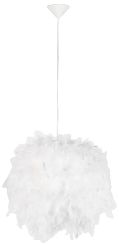 Lampada a sospensione rustica bianca - Feather