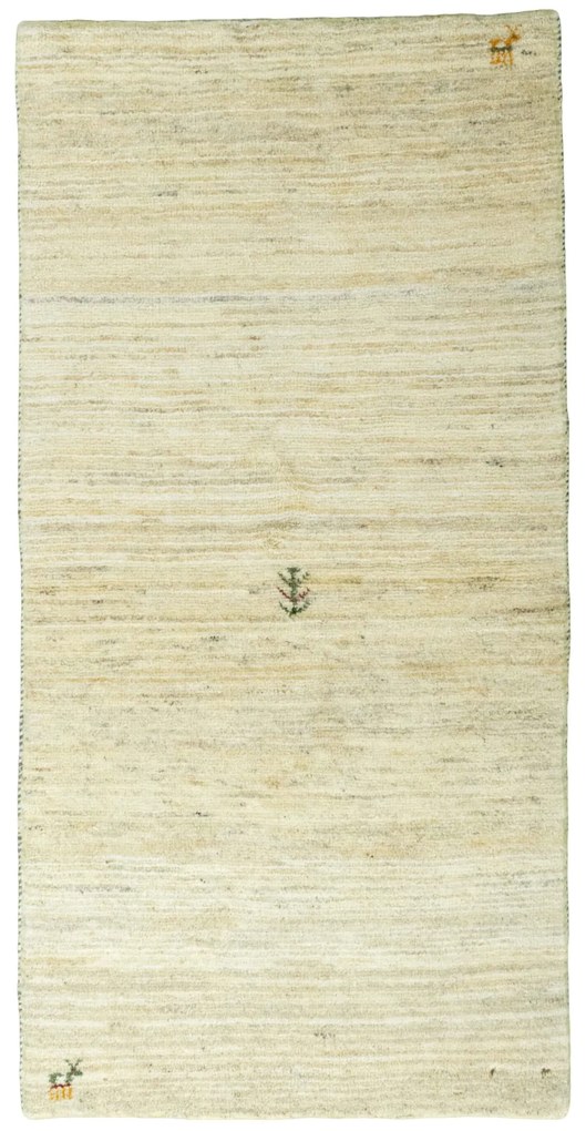 Gabbeh Tappeto persiano 140 x 70 Beige (Iran) Annodato A Mano