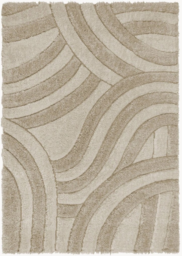 Tappeto alto-basso con motivo in rilievo Velvet Carved