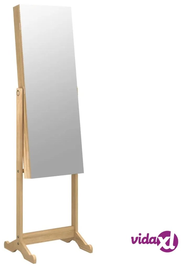 vidaXL Armadio Portagioie Specchio Autoportante 42x38x152 cm