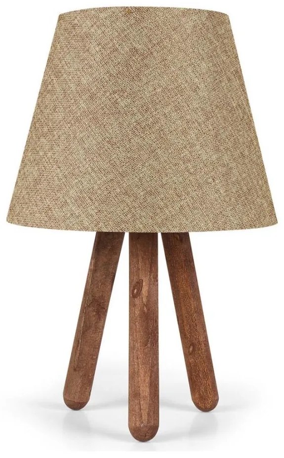 Lampada da tavolo AYD 1xE27/60W/230V beige/marrone