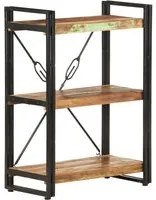 Libreria a 3 Ripiani 60x30x80 cm in Massello di Recupero cod mxl 33759