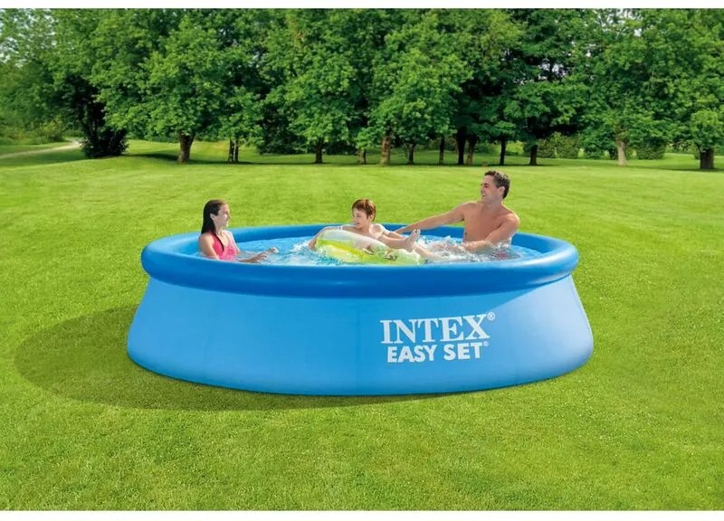 Intex - 28120NP – Piscina Fuori Terra Easy Set Rotonda, 3853 l, pvc, Azzurro, 305x76 cm