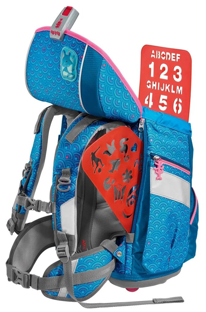 Zaino/cartella scuola 2IN1 PLUS – Set 6 pezzi, Step by Step Dolphin Pippa