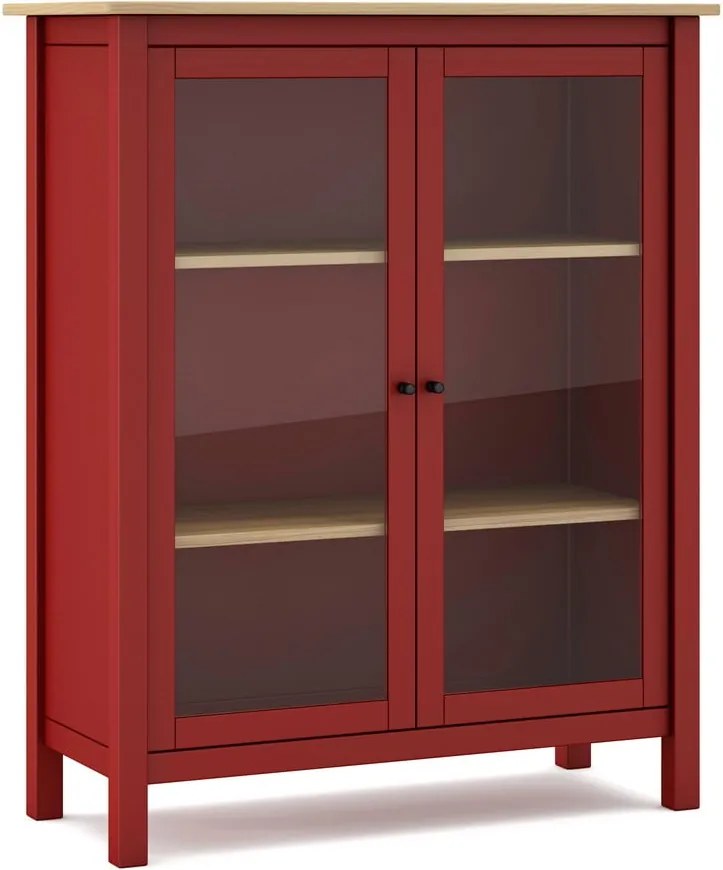 Vetrina in legno di pino rosso/naturale 90x110 cm Misti - Marckeric