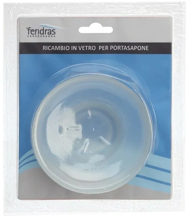 Porta saponetta solida di ricambio in vetro satinato