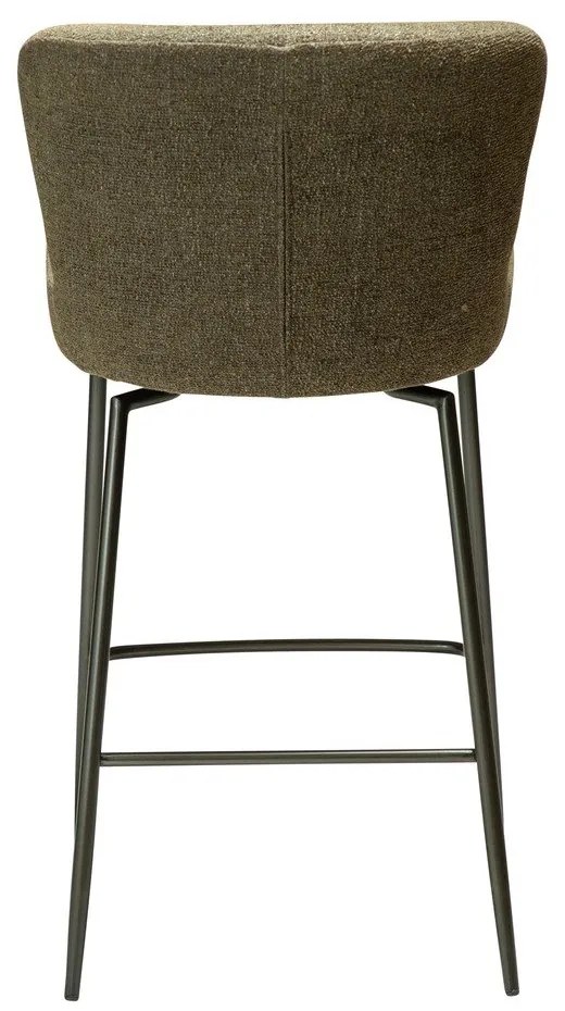 Sgabello da bar color kaki imbottito (altezza della seduta 67,5 cm) Glam – DAN-FORM Denmark