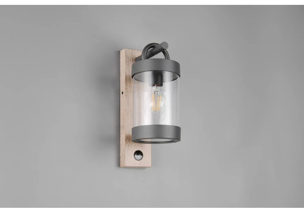 Illuminazione esterna con sensore di movimento da parete (altezza totale 33 cm) Sambesi – Trio