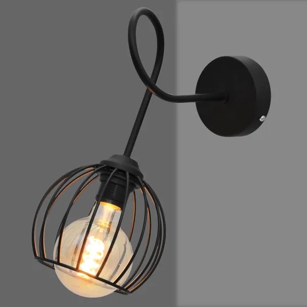 Applique OXFORD 1xE27/15W/230V nera