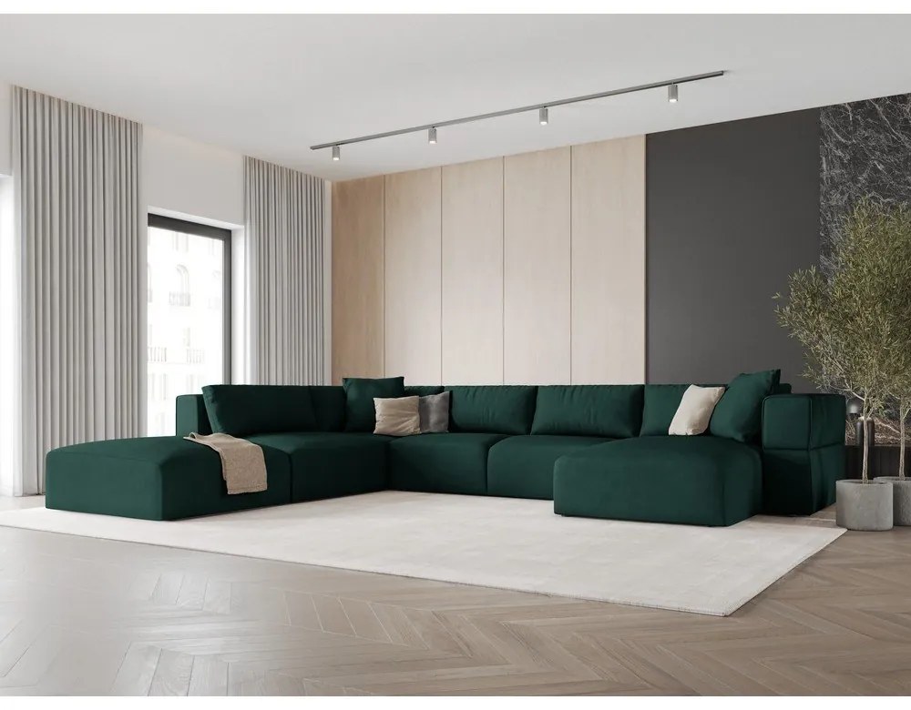 Angolo verde Divano a U, angolo sinistro Esther - Milo Casa