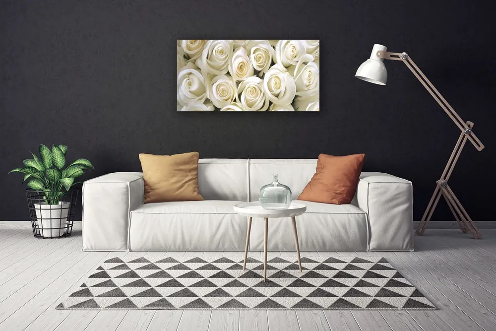 Quadro su tela Rose, fiori, piante 100x50 cm