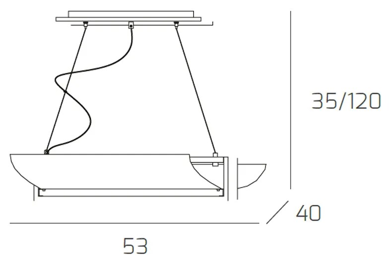 Sospensione Contemporanea Wood Metallo Foglia Oro Vetro Bianco 2 Luci E27