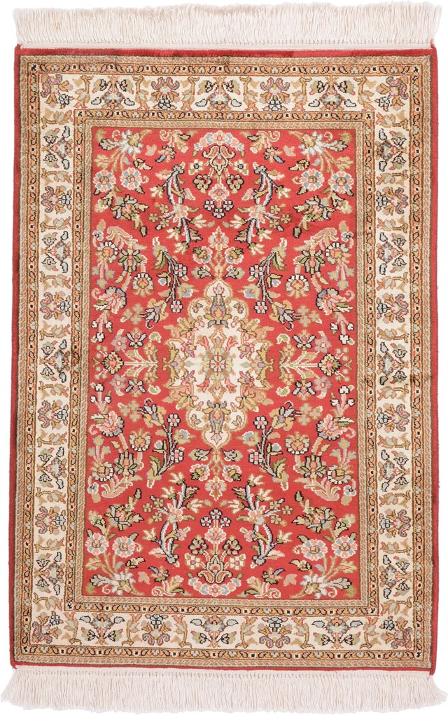 Cashmere Silk Tappeto orientale 60 x 90 (Indian) Annodato A Mano