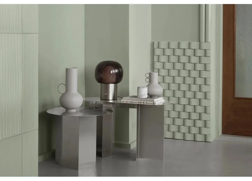 Tavolino rotondo in acciaio inox ø 50 cm Oru – Blomus