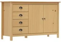 Credenza Hill Marrone Miele 130x40x80 cm in Legno di Pino 288931