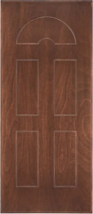 Pannello per porta blindata Okoumè impiallacciato prodotto senza rivestimento noce L 80  x H 210 cm, Sp 8 mm