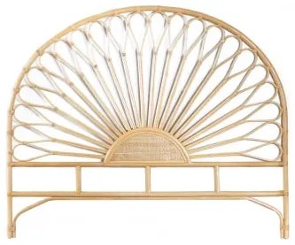 Testiera Per Letto Matrimoniale In Rattan Nucdari Marrone Naturale & 150 Cm - Sklum
