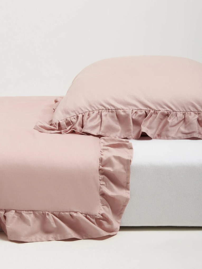 Sinsay - Set biancheria da letto in cotone - rosa pastello