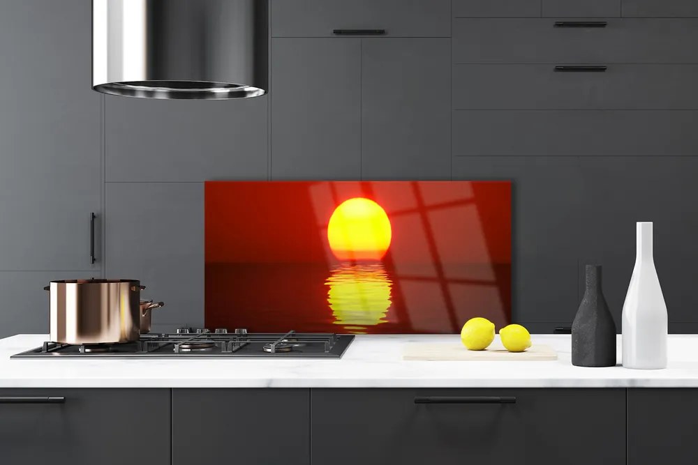 Pannello paraschizzi cucina Paesaggio al tramonto 120x60 cm