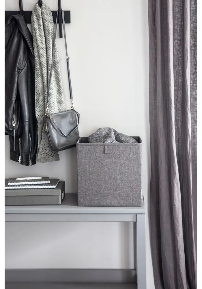 Scatola portaoggetti grigia Cube - Bigso Box of Sweden