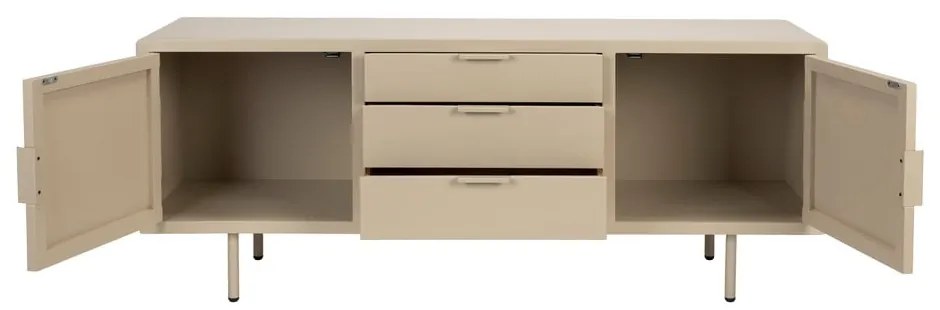 Cassettiera beige 140x55x40 cm Kos – White Label