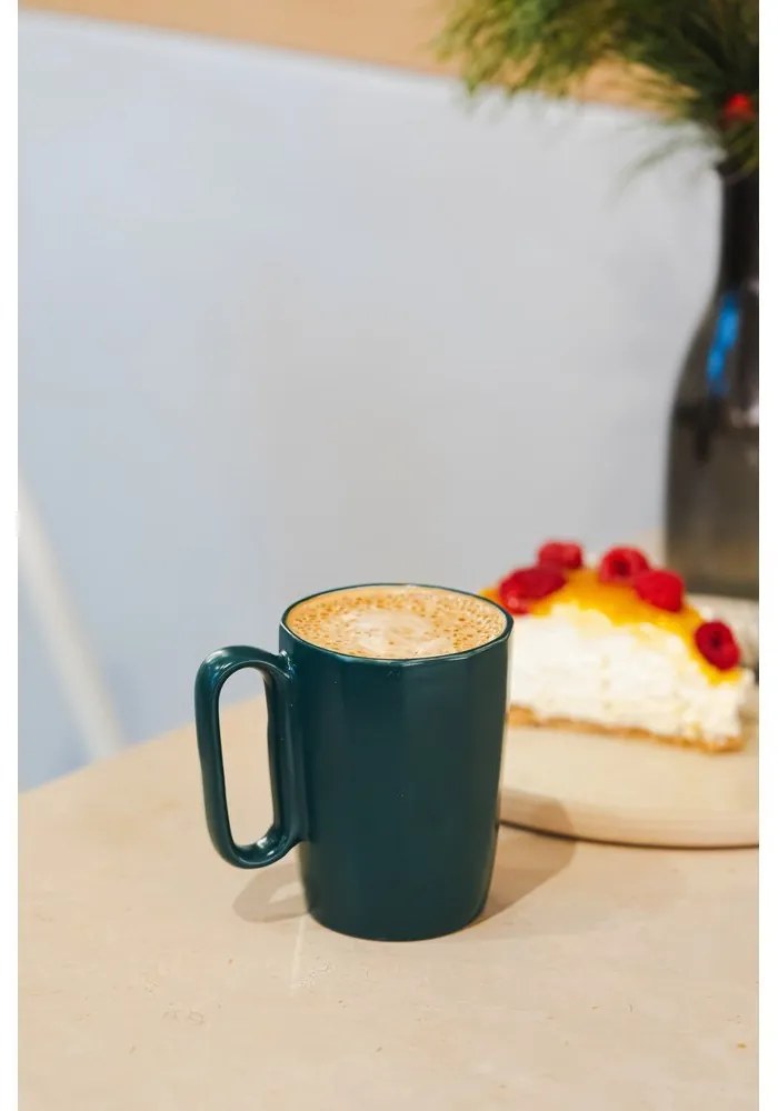 Tazze in set in verde scuro in gres 2 pz 250 ml Fuori – Vialli Design