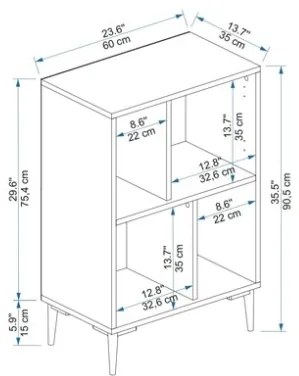 Mobile Da Cucina Multiuso Dispensa 60x35x90 Nikla Rovere E Bianco