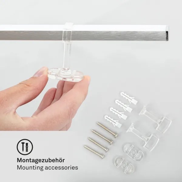 Briloner 3501-018 - Lampadario a plafone LED STAFF 5xLED/4,8W/230V cromo opaco