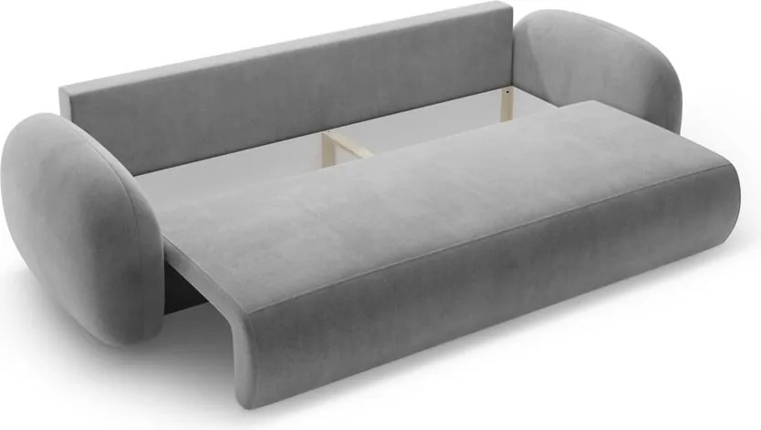 Divano grigio scuro allungabile/con contenitore con rivestimento in velluto 262 cm Tonale – Cosmopolitan Design