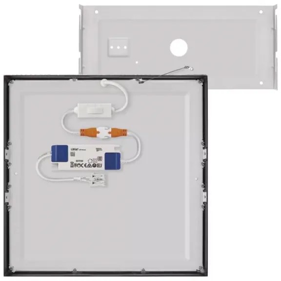 Plafoniera LED LED/28,5W/230V 3000/3500/4000K 30x30 cm nera