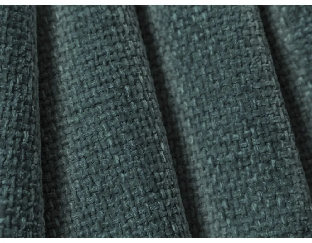 Parte divano componibile turchese con rivestimento in ciniglia e composizione variabile Lupine – Micadoni