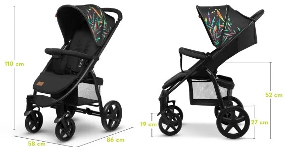 Lionelo - Passeggino ANNET PLUS nero