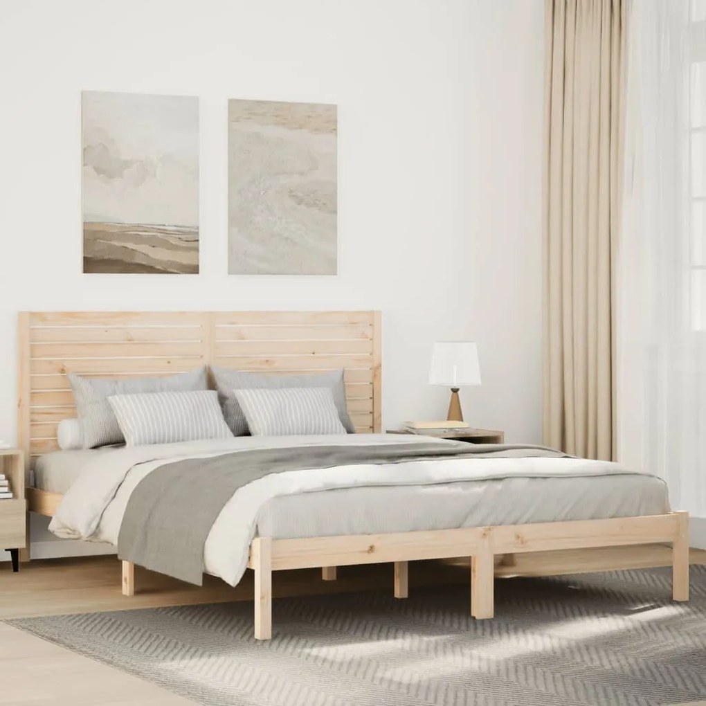 Giroletto Extra Lungo Senza Materasso 140x210 Cm Legno Massello /