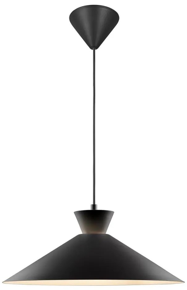 Nordlux - Lampadario a sospensione con filo DIAL 1xE27/40W/230V diametro 45 cm nero