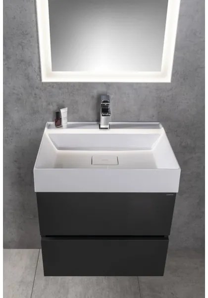 Sapho - Lavabo da appoggio GODIVA 58x44 cm marmo/bianco