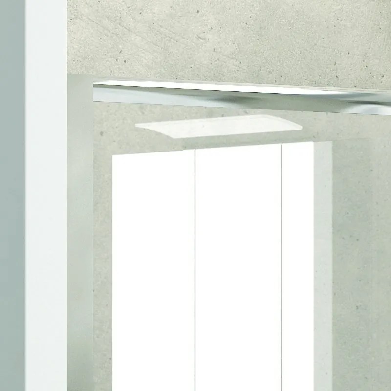 Doccia nicchia 110 cm vetro trasparente 6mm anticalcare KF5000 - KAMALU
