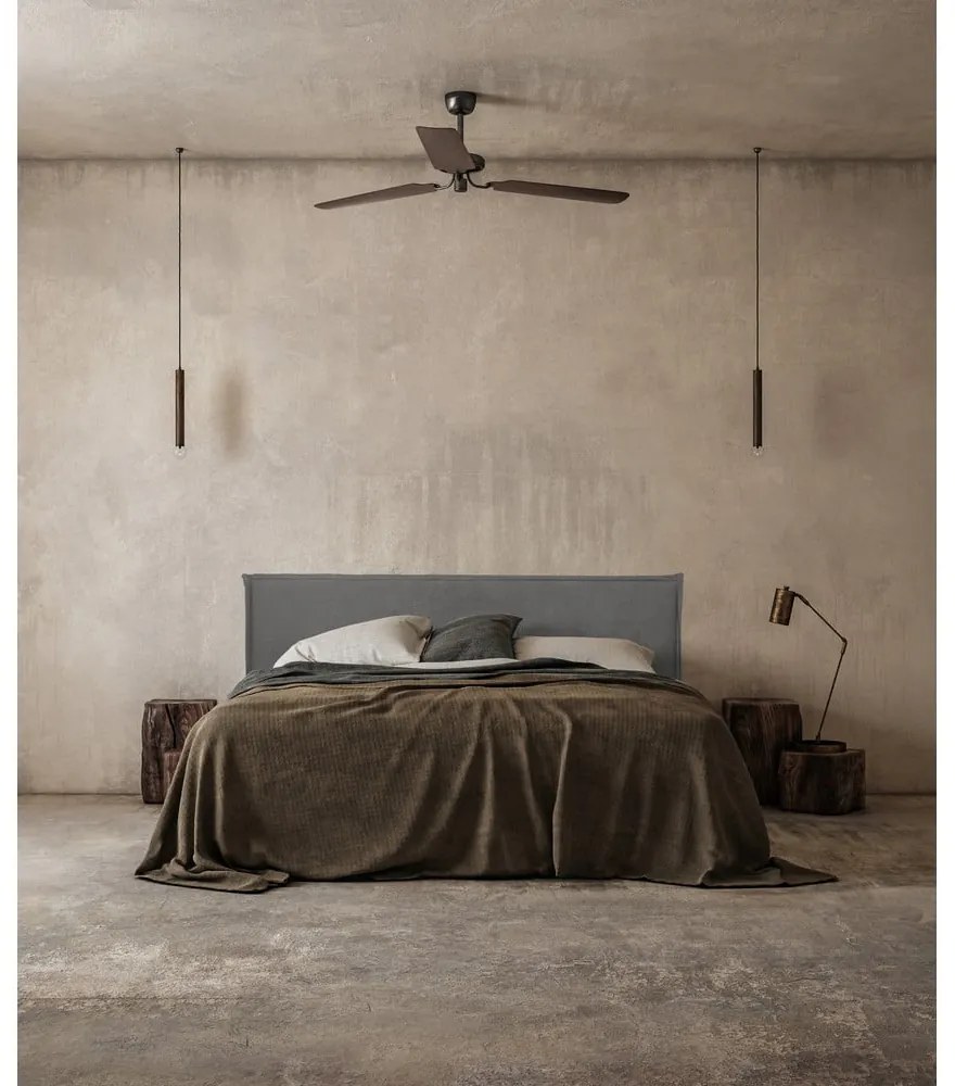 Testata imbottita grigia 160x100 cm Edmond - Really Nice Things