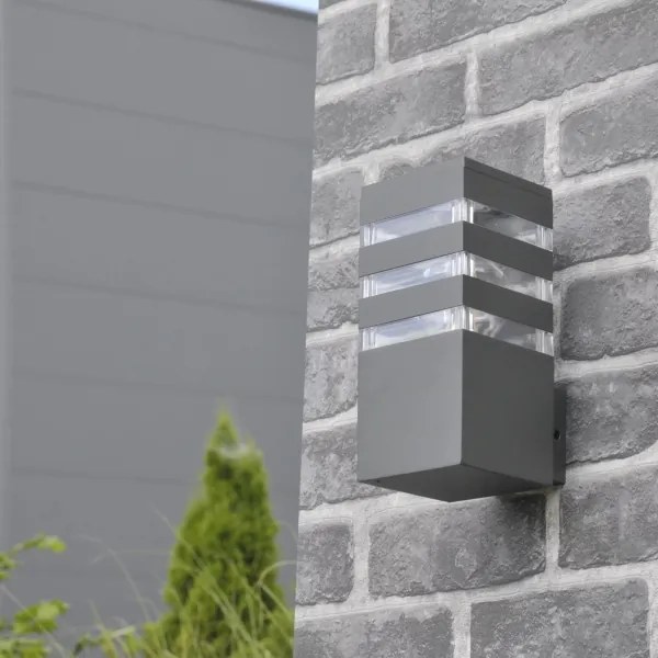Lampada da parete esterna TEKSAS 1xE27/12W/230V IP44 antracite