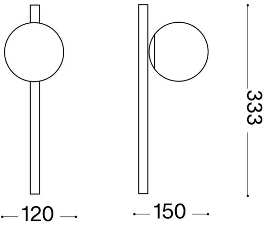 Ideal Lux - Applique a LED BINOMIO 1xG9/3W/230V bianco
