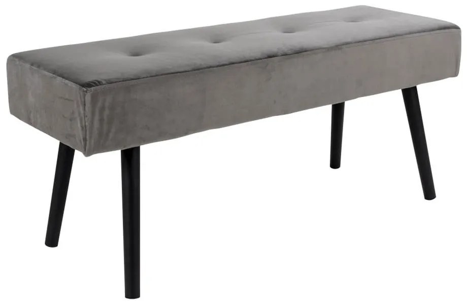 Panchina in velluto grigio Skiby - Bonami Essentials