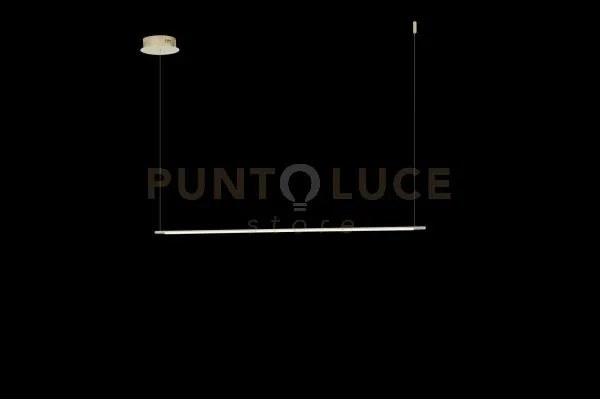Sospensione genius orizzontale  oro led 3000k 1030lm 20w dimmerabil...