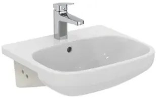 Ideal Standard T451701 Lavabo Monoforo Da Semincasso 50 Cm Con Troppopieno In Ceramica Bianco