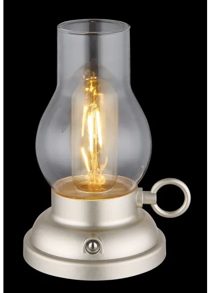 Globo 58016CH - Lampada da tavolo LED dimmerabile PETRO LED/1W/3,7V 1200mAh