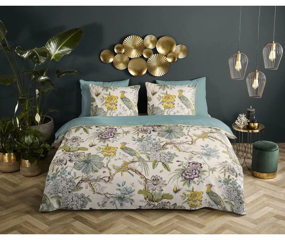 Biancheria da letto singola in cotone biologico Daisy, 140 x 220 cm Organic - Descanso