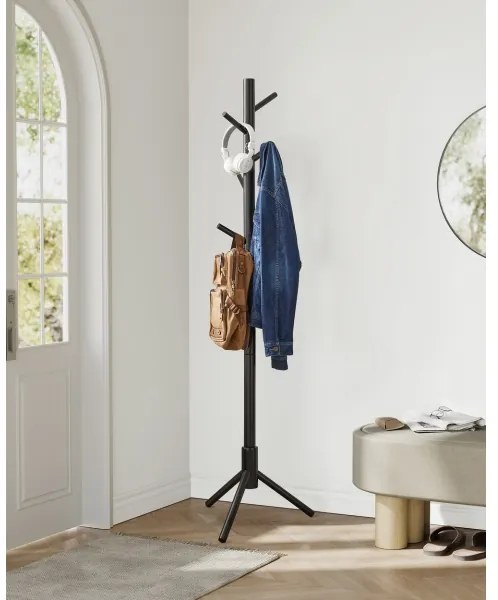 Appendiabiti a piantana LINEA, nero